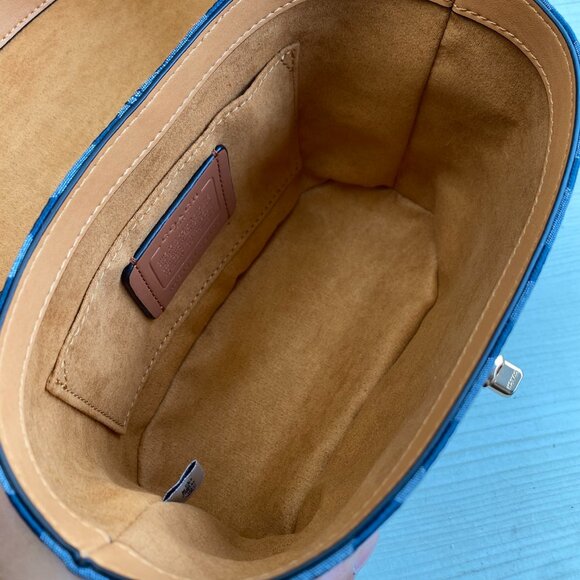 Coach Chambray Luggage Crossbody Bag - Picture 5 of 8